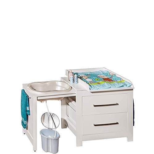 Baby Changing Unit Chest Of Drawers With Bath Tube And Changing