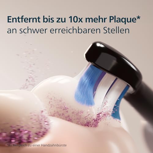 Philips Sonicare HX6054/88 S2 Sensitive Original Replacement Brush Heads, Black, Pack of 4