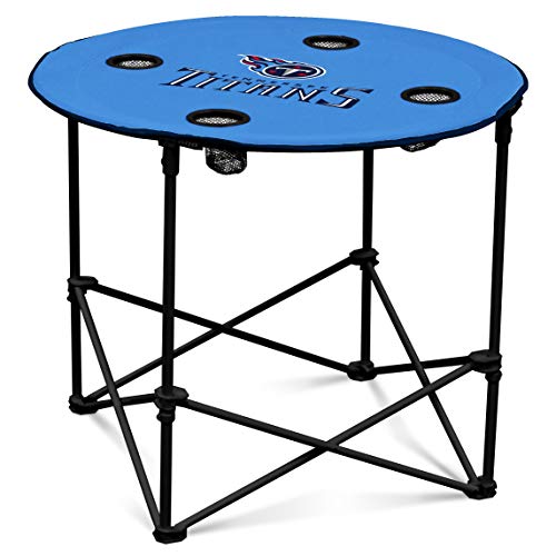 Tennessee Titans  Collapsible Round Table with 4 Cup Holders and Carry Bag