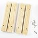 HUJI Adjustable Natural Finish Under Cabinet Wood Wine Glass Rack Storage (1 Rack, Wood)