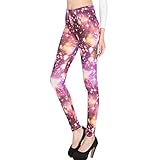 Women Galaxy Purple 3D Pants Sports Jogging Warm Sweatpants Joggers
