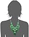 Amazon Collection Beaded Cabochon Chain Statement Necklace, 18.5
