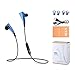 Vtin Bluetooth Headphones V4.1 Magnetic Headsets Noise Cancelling Earphones with Mic for iPhone SE 6s 6s plus and Android Phones-Blue