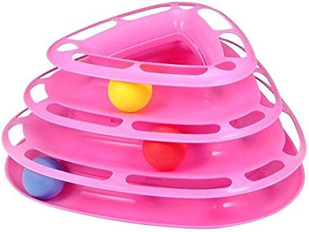 Little Pet Toys Interactive Three Levers Tower of Tracks Pet Crazy Ball  Disk Toy (Rose-Triangle) price in UAE | Amazon UAE | kanbkam