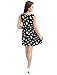 Allegra K Women Doll Collar Bowtie Pattern Mini Tank Dress S Pink Dark Blue