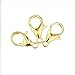 Curved Lobster Clasps-100pcs Gold Plated Lobster Claw Clasps Findings-7x12mm with Kare & Kind Retail Packaging (Gold)