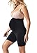 Maternity Belly Support Activewear Biker Shorts Athletic Pregnancy Girlshorts (Deepest Black, Medium)