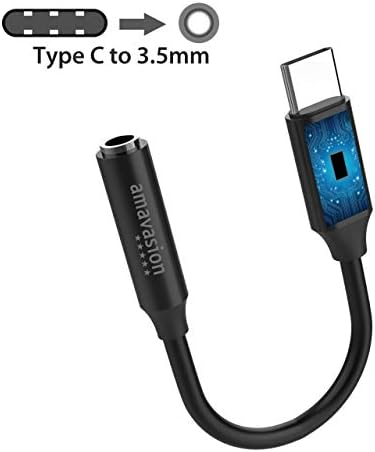 Pixel 2 USB-C to 3.5mm Headphone Audio Adapter Cable,Amavasion Type C AUX Microphone Stereo Cord for Google Pixel 2/Pixel 2 XL, HTC, Motorola Moto Z, Essential PH-1, LG and Other USB C Devices