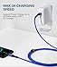 JSAUX 100W USB C to USB C Cable (2-Pack, 6.6ft), USBC Type C Charge Cord 5A Fast Charging Compatible with Nintendo Switch 2 iPhone 16 Pro Max Samsung Galaxy S25 S24 MacBook iPad Air Pro Carplay -Blue