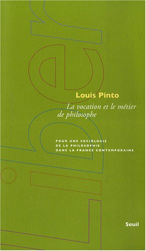 La  vocation et le métier de philosophe