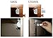 LifeHack.Baby Safety Magnetic locks (4 Locks+1 Key) for Cabinets Drawers.Easy Installation. No Tools Or Screws Needed