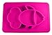Table Placemat For Baby or Toddler. Silicone Large Size Dish. Booster Seat Dining Plate for Kids.(Magic Pink)
