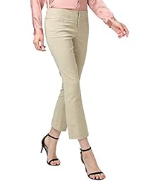 atour trabajo Casual pantalones elásticos pantalones de dama para dama pierna recta