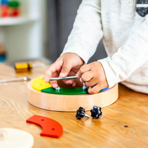 Chamos Montessori Screwdriver Board Set for Kids - Wooden Busy Board ...