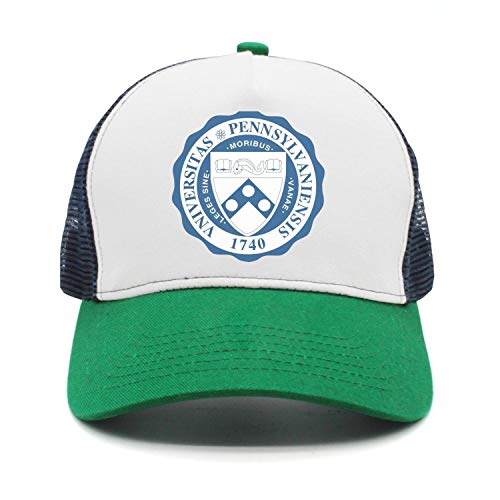 SSIZER Unisex Green Baseball Cap for Mens Womens University-of-Pennsylvania-Sign- Funny Caps