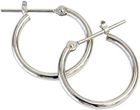 【ジュエリーエクセレンテ】 プラチナ フープ ピアス 1.5mm×15mm プラチナ ピアス Pt900 1ペア 両耳用