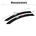 COSMOSS Car Wheel Wells Fender Edge Trim 16 Inch Anti Scratch White Curve Side Bumper Guard
