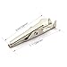 TOTOT 100PCS Alligator Clips Test Crocodile Clamps 28mm Silver Tone