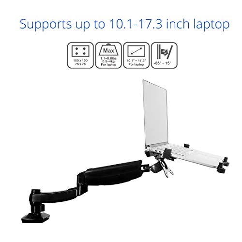 Fleximounts 2 in 1 Desk Laptop Monitor Mounts for 1027 inches LCD