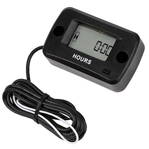 AIMILAR Digital Re-settable Maintenance Hour Meter for Gas Engine Cropper Generator Lawn Mower RV ATV Dirt Bike Motocross Boat Tractor - Thumbnail 4