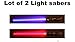 Lot of 2 Star Wars FX Sound Lightsaber Light Saber Sword