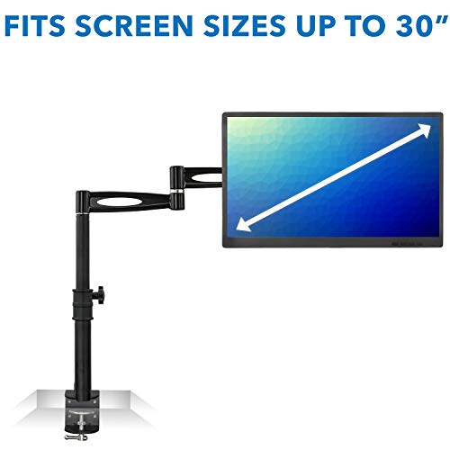 MountIt! Single Monitor Arm Mount Desk Stand Heavy Duty Full
