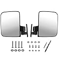 KEYI Universal Golf cart Side Mirrors for Club Car,Ezgo,Yamaha, Star, Zone Carts, and with Installation Tools fo?2 Drill bits? RHOX UTV Golf cart Accessories