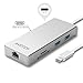 USB-C Digital AV Multi-Port Adapter, AVOTCH USB C Hub,3.1 Type C Hub with Power Delivery for Charging, HDMI 4K Output, Card Reader, 2 USB 3.0 Ports and Gigabit Ethernet