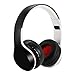 Hi-Fi Stereo headset, Wireless Bluetooth Headphones, Foldable, Built-in Microphone, Compatible with Phones/Tablet/Audio-Black