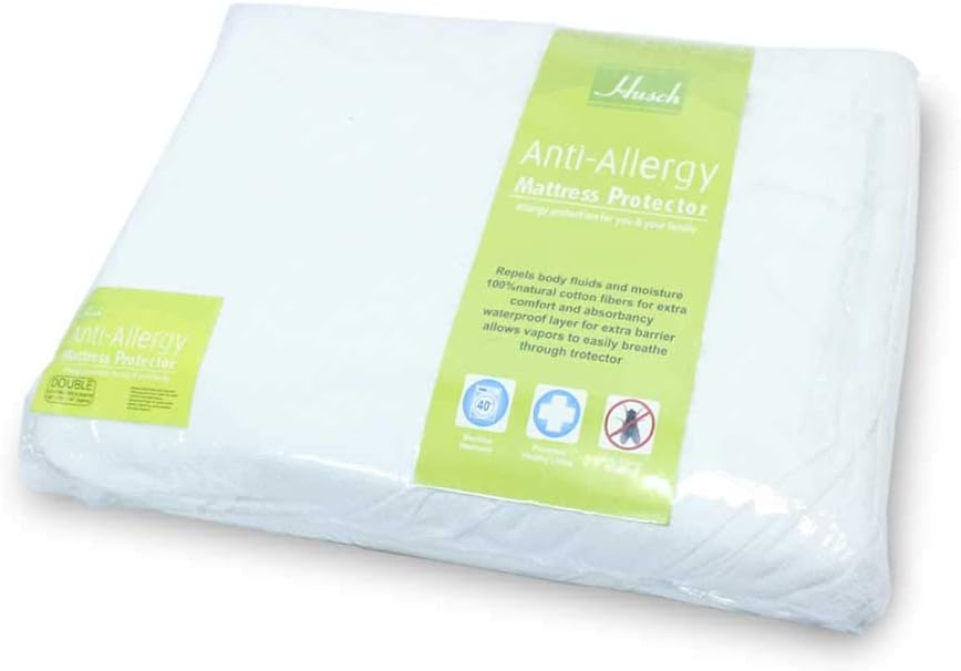 NRS Healthcare Waterproof Terry Towelling Incontinence Mattress Protector, Single