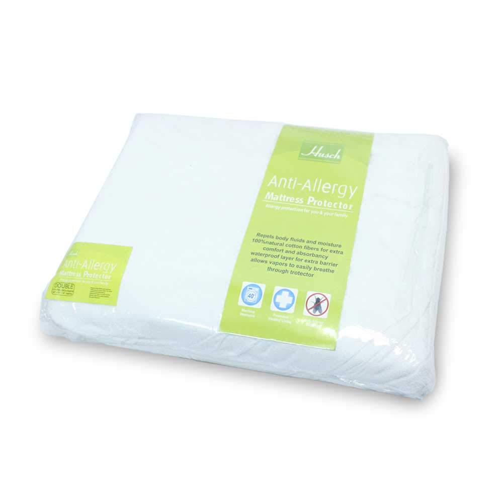 NRS Healthcare Waterproof Terry Towelling Incontinence Mattress Protector, Single