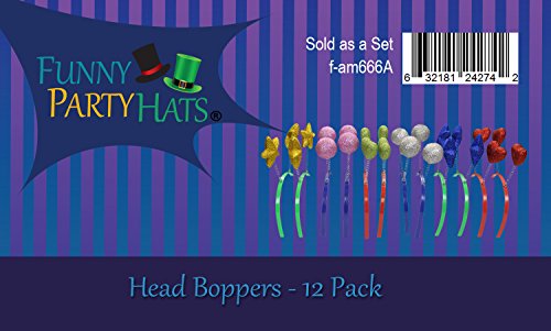 Head Boppers in Assorted Design- 12 Piece Party Accessories by Funny Party Hats