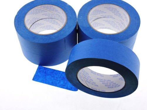 5 Rolls Premium 1.5" in x 60 yd USA PRO Grade Professional Blue Painters Tape Masking Trim Edge Quick Clean Release Easy Removal NO RESIDUE (36MM x 55M 1.42 inch)