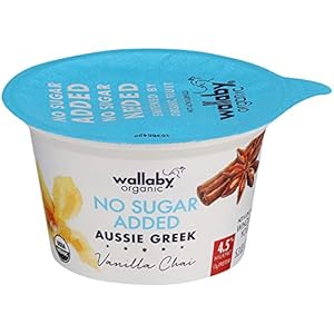 Image of Wallaby, Yogurt Aussie Greek vanilla Chai Organic, 5.3 Ounce