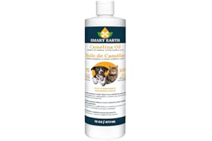 Smart Earth Camelina Oil for Dogs - Omega 3, 6, 9 Supplement for Healthy Skin, Shiny Coat & Flexible Joints - Dog Joint Suppl