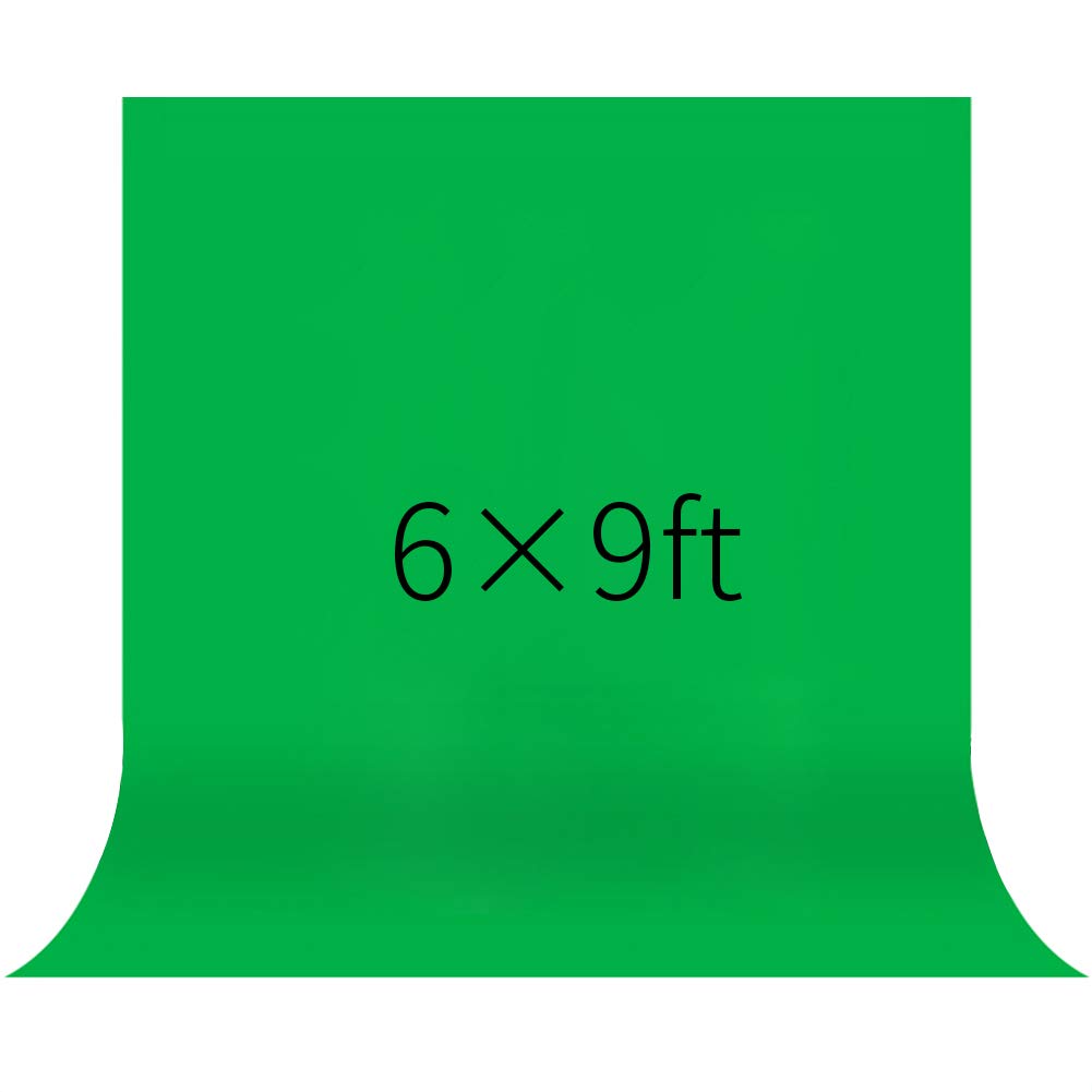 Homgoo 1.8 × 2.8m / 70 × 110 Inches Green Background Cloth, Greenscreen Fabric, Polyseter Background Film, Short Green Cloth of The Production of The Video Recording, Not Include Stand and Clamps