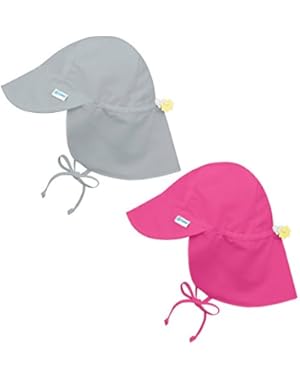 i play 2PK UPF 50+ Sun Protection Flap Sun Hats Baseball Brim Hat Beach Hat Grey