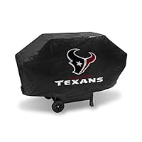 Rico Industries NFL Houston Texans Vinyl Padded Deluxe Grill Cover, Black