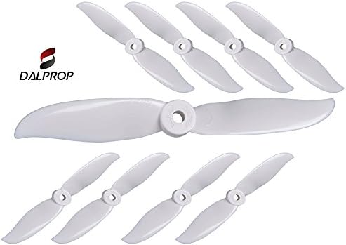 DALPROP 5050C White V3 Propellers 2-Blade Bullnose "Indestructible" 4XCW and 4XCCW Ideal for 250mm-310mm Quadcopter, Racing, FPV or RC Aircraft. Extreme Racing Performance. Genuine DAL Props