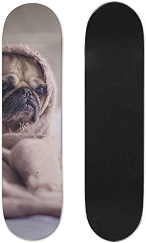 This Pug Vogue Double Warped Skateboard Deluxe Longboard Skate Boards