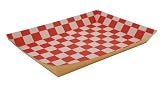 Southern Champion Tray 0590 Kraft Paperboard Red Checkerboard Interior Nested Lunch Tray, 10-1/2" Length x 7-1/2" Width x 1-1/2" Height (Case of 250)