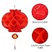 16 Pieces Chinese Round Hanging Red Paper Lanterns Decorations for 2020 New Year Spring Festival Party Decor, Wedding and Restaurant