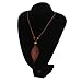 Dreamyth Women Original Wooden Handmade Leaf Pendant Necklace Cord Collar Necklace