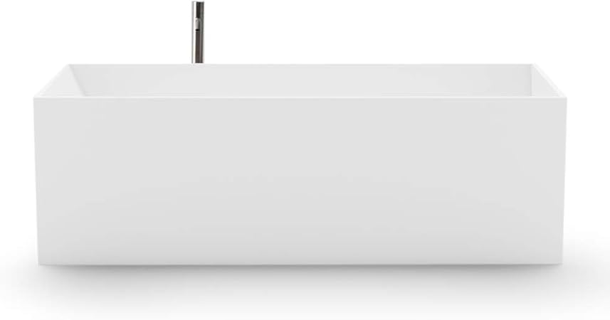 Baignoire Ilot En Solid Surface Quadra 170 Cm Amazon Fr Bricolage