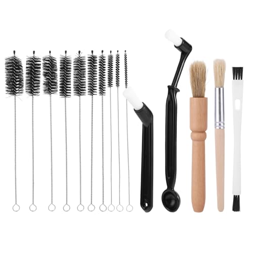 Goktvai 15pcs Coffee Machine Cleaning Brush Kit, Espresso Machine Cleaning Tools Set with 10 Size Detail Clean Brushes Accessories for Water Bottles Glasswares Mugs Coffee Pots Cups at Amazon