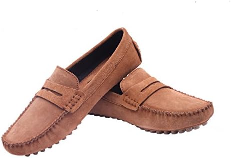 Wilson America Dailywear & Partywear Comfortable Suede Leather Loafer Casual Shoes Tan Color for Mens
