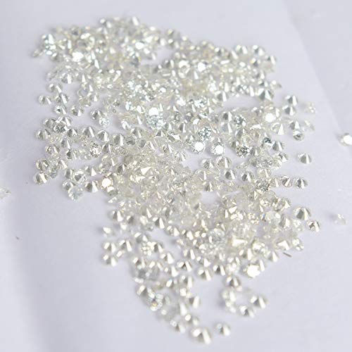 GEMHUB Natural Diamond 1 Ct Lot VVS-VS Clarity DEF Color 50 Pcs Diamonds for Jewelry Making