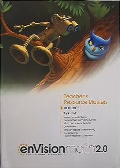 enVision Math 2.0: Teacher's Resource Masters, Grade 1 Volume 1, Topics
