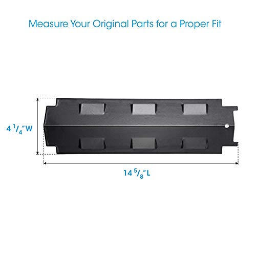 image for UNICOOK Porcelain Grill Heat Plate 4 Pack, Grill Replacement Parts, 14