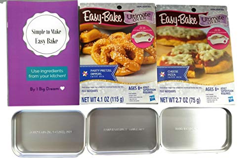 Easy Bake Pizza Pretzel Mix Bundle Cookbook 3 Baking Pans Ultimate Easy Bake Oven-6 Items - Thumbnail 3